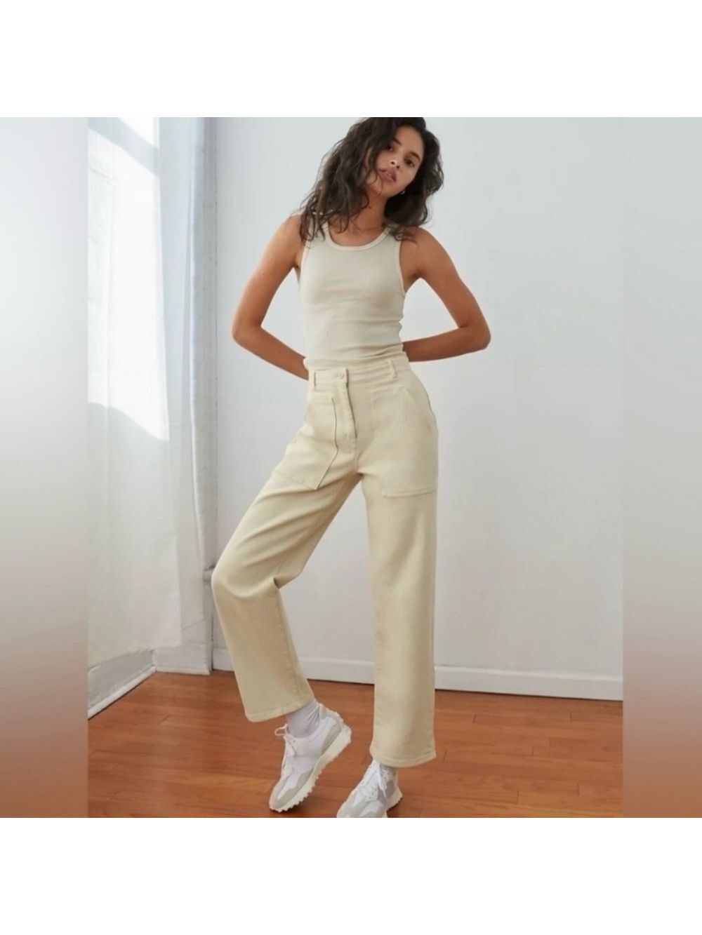 Aritzia Wilfred Women's Utility Pear Sorbet Cargo Pants Size 6 New Loose Fit